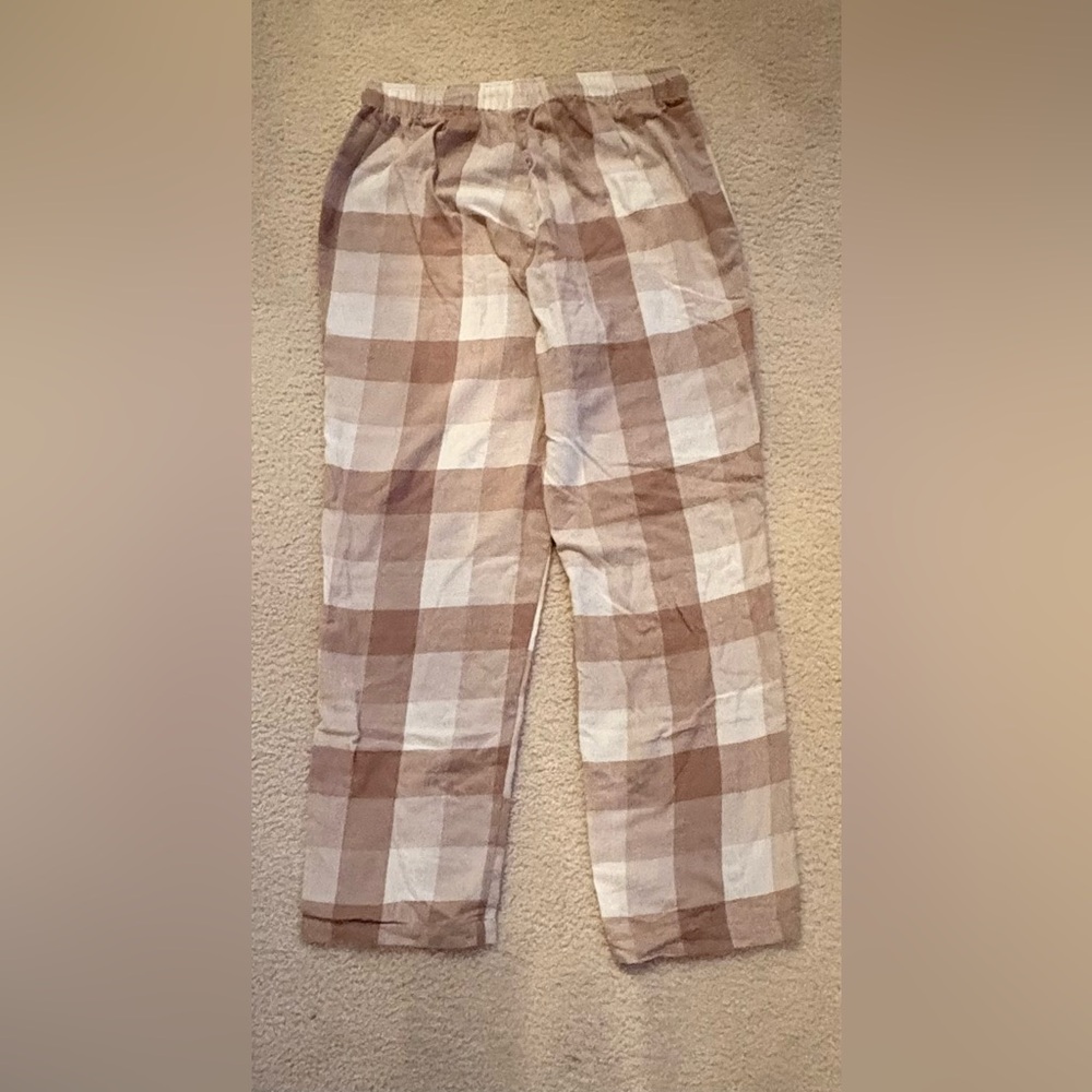 Abound Men's Brown and White Checkered Joggers